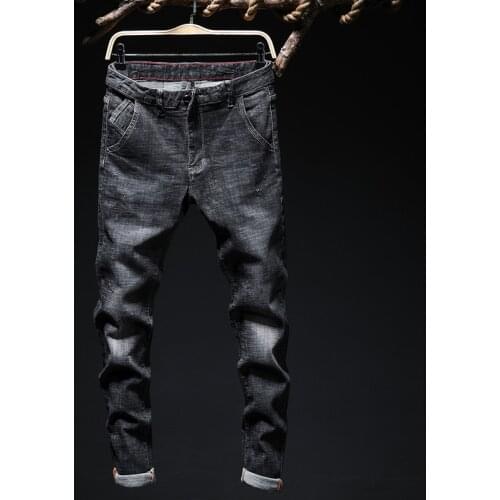 2020 New Young Mens Fashion Casual Stretch Slim Classic Trousers Denim Pants Male Skinny Jeans Men