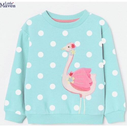 Children Sweater For Girls European And American Clothes Summer Knitted Long Sleeve Flamingo Baby Sweatshirt Tops