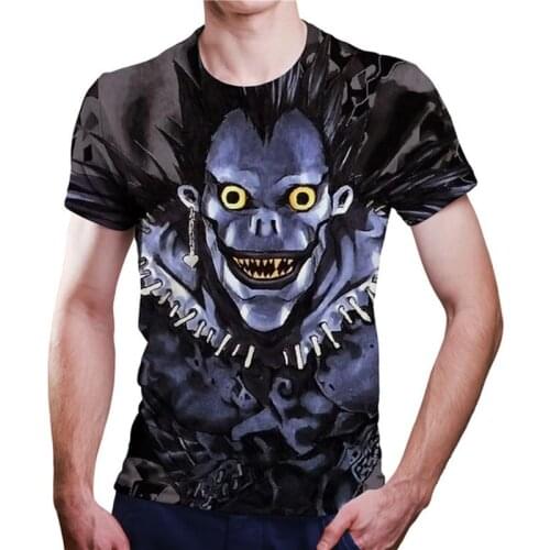 Death Note Anime Clothes T Shirt Camisetas Manga For Men Tops Ropa Hombre Streetwear Camisa Masculina Verano Koszulki Chemise