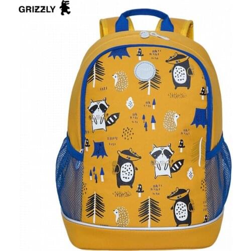 Женские желтые рюкзаки Grizzly China At AliExpress