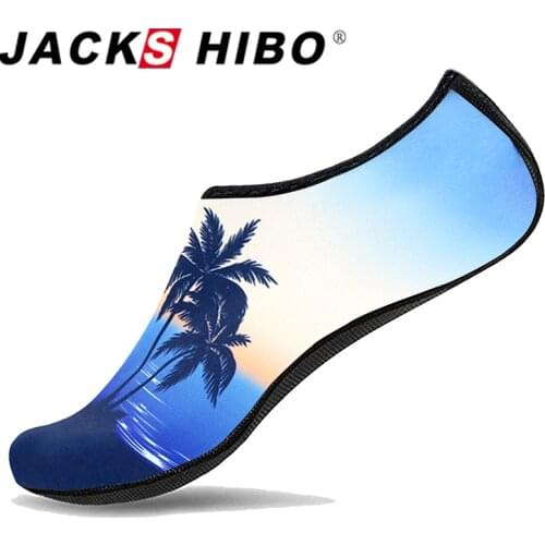 JACKSHIBO Summer Water Shoes For Men Breathable Beach Shoes Adult Unisex Soft Walking Surfing Shoes Hiking Upstream Sneakers