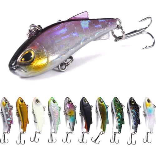 Mini VIB Fishing Lure 4cm 4g Vibration Artificial Baits Winter ice fishing Wobblers Bass Pike Carp Crankbait Fishing Tackle