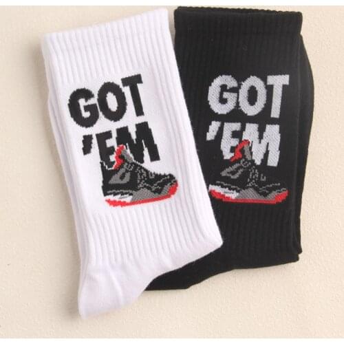 Crew Fashion Socks Street Art Brand GOT EM OW Collectable Christmas Cute Present Basketball Shoes Creative Birthday Xmas Gift