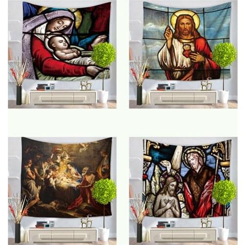Religion Tapestry Last supper Jesus Printed Wall Hanging Christian Curtain Bedspreads Blanket Believer Decoration Art Posters