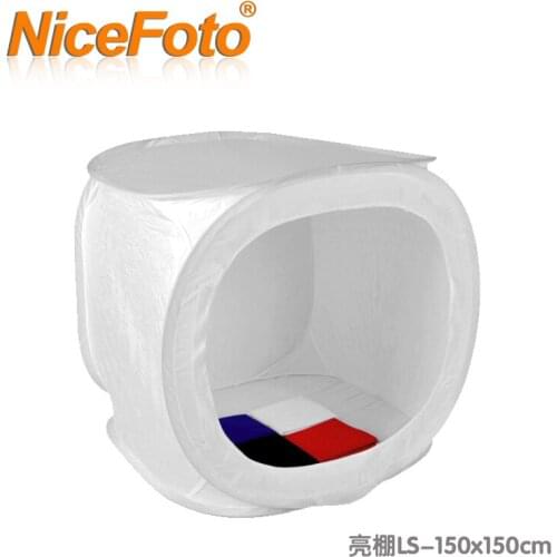 NiceFoto 150cm round shed 150cm cotans lambed shed softbox flock printing background cloth