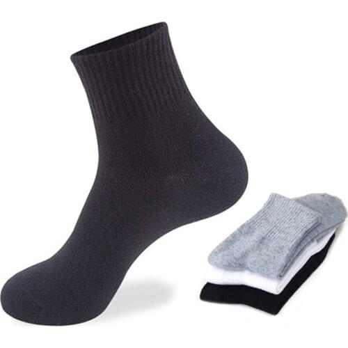 10Pairs/lot Cotton Mens Socks Solid Thin Long Socks Ankle Black White Sport Casual Socks Male Calcetines