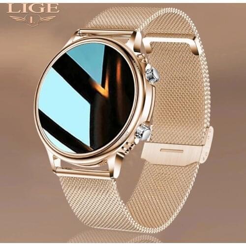 LIGE 2021 Luxury New Men Smart Watch Women Color Screen Full touch Fitness Tracker Smart Waterproof Clock Ladies Smart Watch Men