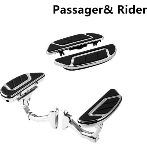 Motorcycle Rider Passenger Floorboard For Harley Touring Road King Road Glide Electra Glide 1986-2020