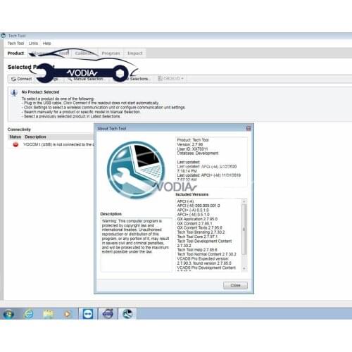 PTT 1.12 or PTT 2.7.95 program Preinstalled in HDD Premium Tech Tool for Volvo 88890300 Vocom Interface and vocom ii