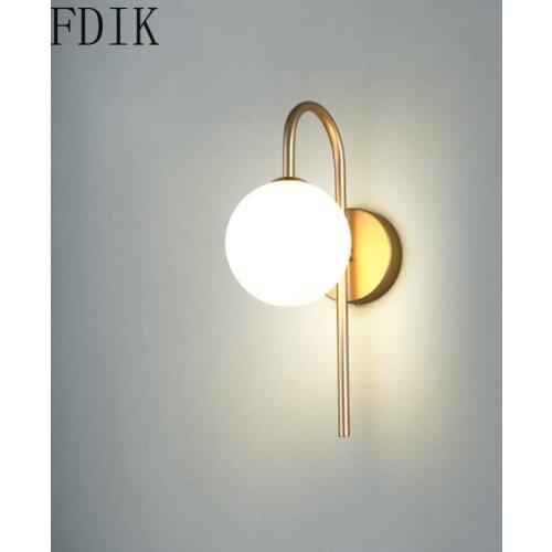 Nordic Wall Lamp Modern Minimalist Wall Light for Living Room Bedside Aisle Corridor Stair Lights Home Decor Lighting Fixtures