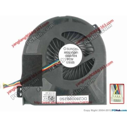 SUNON MG60150V1-C030-S9A 01G40N, 1G40N DC 5V Server Laptop Cooling Fan