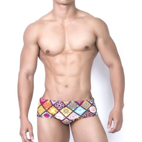 UXH Brand Sexy Men Surf Board Beach Surfing Swim Pants Mens Swimsuit Bathing Trunks Swimwear Male Sexy Swimming Bikini Shorts