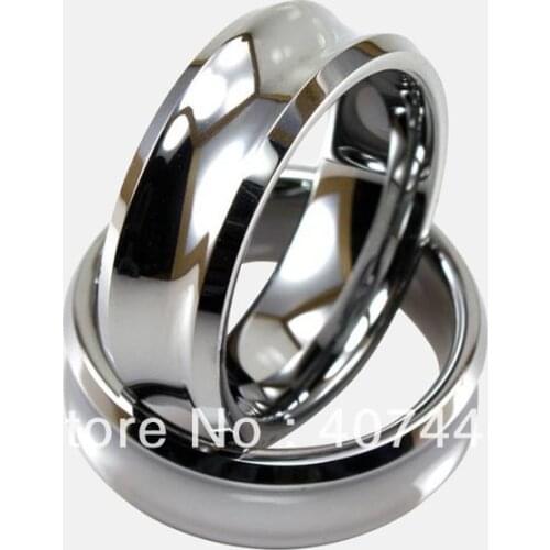Free Shipping Cheap Price Jewelry USA Brazil Russia Hot Sales His/Her 8mm High Polish & Concave Tungsten Ring Mens Wedding Band