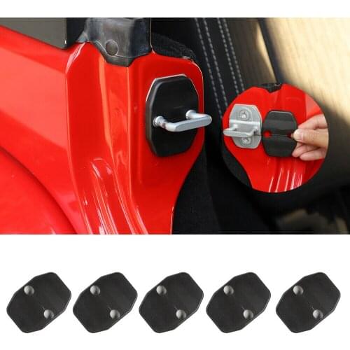 ABS Door Lock Protector Buckle Cover Trim 4Door For Jeep Wrangler JK JKU 2007-2017 car modification