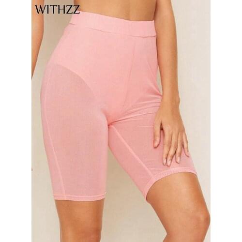 WITHZZ Womens Mesh Elastic Waist Sports Casual Breathable Pink Thin Leggings