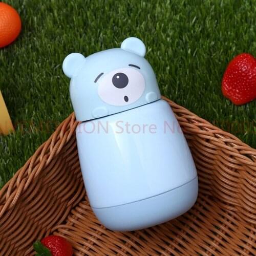 25pcs TECHOME Thermos New Creative Bear Cute Thermal Cup Insulation Cup Children Cartoon Vacuum Cup
