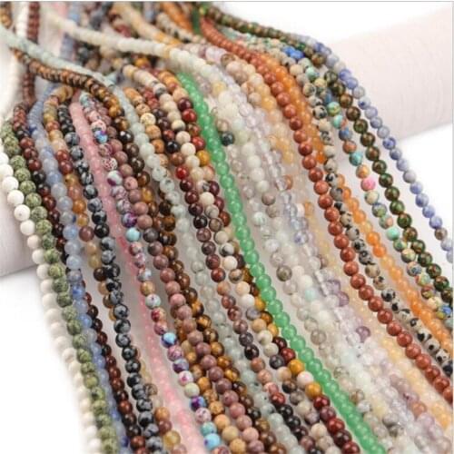 4/6/8/10mm Natural Stone Tigereye Jaspers Round Beads Clouds Effect Beads For Jewelry Makeing Bracelet necklace DIY Accessory