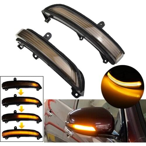 Car LED Side Rearview Mirror Sequential Dynamic Turn Signal Light For Nissan Teana Altima 08-12 Yellow Streamer Lights Indicator