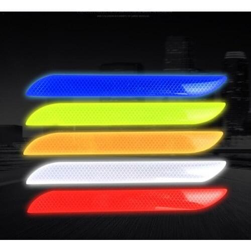 Car Reflective Stickers Safety Stickers Reflective Strips Night Vehicle Stickers Rear Bumper With 5 Color