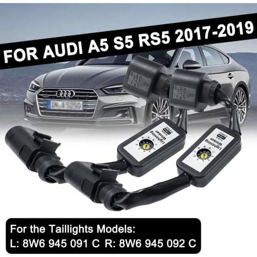 Add-on Module Wire Harness For Audi A5 S5 RS5 2017-2019 2pcs Dynamic Turn Signal LED Taillight Indicator Left & Right Tail Light