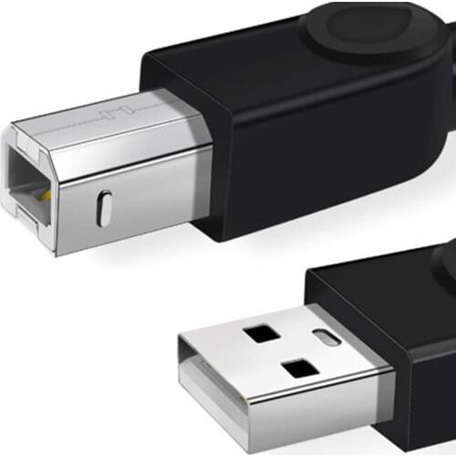 1.5/3/5/10M USB2.0 Print Clear PVC High Speed Transfer Printer Cable Scanner Cord Data Cable