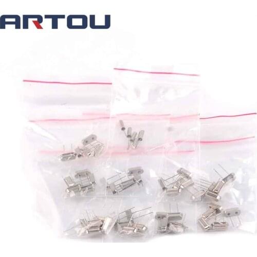 50PCS Crystal Oscillators HC-49S 10 Values Assortment