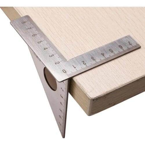 ASCENDAS Stainless Steel Woodworking Ruler Square Layout Miter Triangle Rafter 45 Degree 90 Degree Metric Gauge Measuring Tools