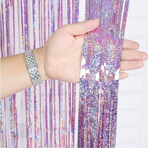 Metallic Foil Balloon Stand Backdrop Wedding Party Wall Decoration Photo Booth Backdrop Tinsel Backdrop Curtain Pink Ballon Arch