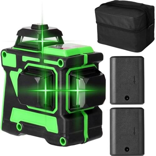 Multifunctional 3D 12 Lines Laser Level Tool Vertical Horizontal Lines with Self-leveling Function Laser Level Meter