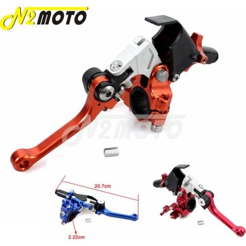 Motorcycle Orange 7/8" Handlebar Folding Brake Clutch Lever For Honda CR80 CR85 CR125 CR250 CR500 CRF150F CRF230F 1990-2016