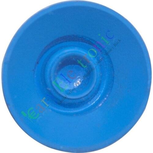 Wholesale and retail 50pc 25mm Pedal Top skirted Blue knob Guitar tube Amp Volume Tone audio parts free shipping