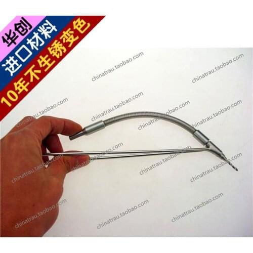 Orthopedic instrument stainless steel flexible drill bit with sleeve drill guide 2.5mm Medical soft drill pelvis reconstruction