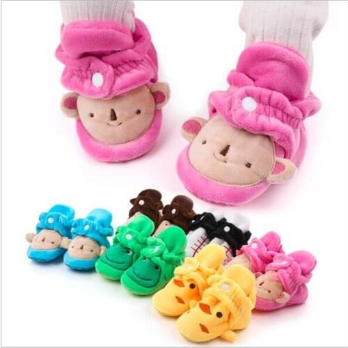 Autumn Winter Baby Socks Shoes Toddler Soft First Walkers Booties Cotton Anti-slip Warm Infant Crib Shoes