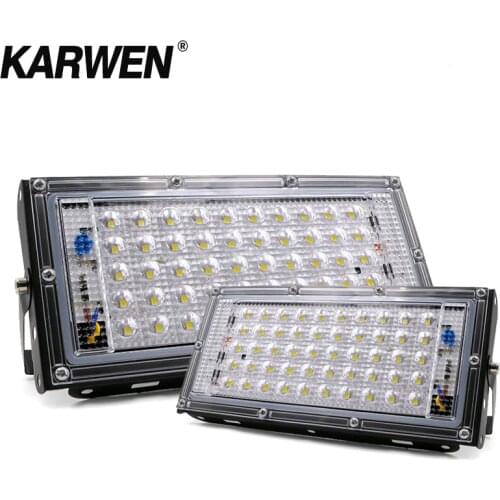 Reflector LED Flood Light 50W 220V 240V Floodlight CHIP IP65 Waterproof Outdoor Wall Lighting Garden Square Spotlight