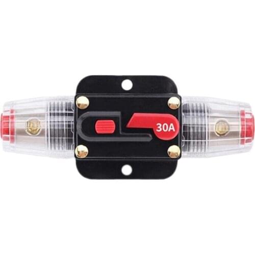 Circuit Breaker Fuses 12-24Vfor System Protection Car Marine Boat Stereo Switch Audio Inverter System Protection