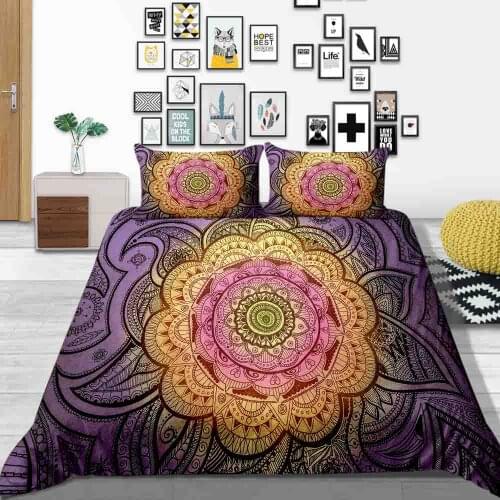 Luxury Mandala Painting Bedding Sets queen size Boho Duvet Cover Set with Pillowcase Full Twin Comforter Bohemian Bed Sets