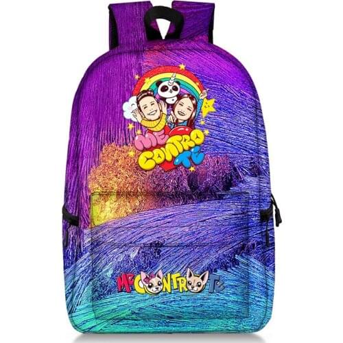 Me Contro Te School Bag Ash Ketchum / backpack school bags for girls boys Travel Mochila 17 Inch children books bags For Teens