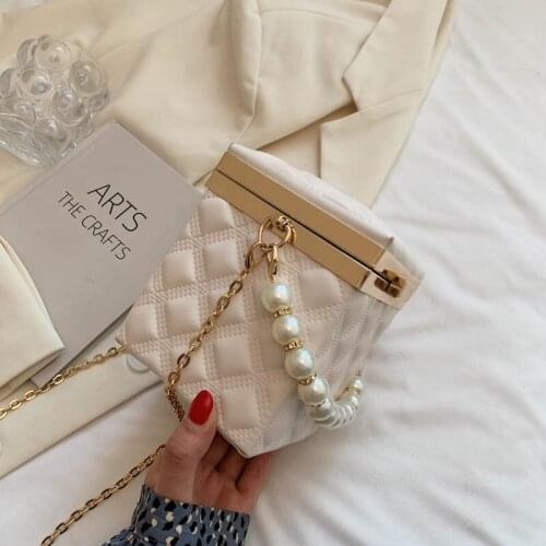 European and American Small Fresh Bag Women 2021 New Trendy Casual Chain Messenger Bag Fashion Ladies Rhombic Shoulder Phone Bag