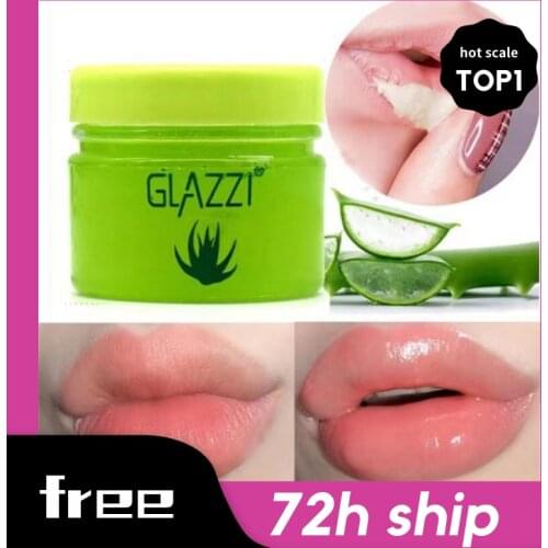Aloe Vera 99% Lip Care Dryness Soothing Gel Hydrating Moisturizing Lip Balm Lip Mask Cream Makeup Lip Base Primer