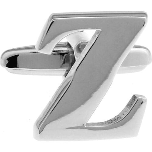 Sunnylink Mens Cuff Links New Capital Letter Silver Cufflinks for shirt L1445 Z Y X W V U T S R Q P O N M L K