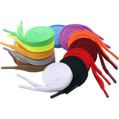 10mm Wide of Flat High Quality Shoelaces for Sneakers Universe Fitness 1 Pair 80/100/120cm 7 Colors Durable Laces Shoe Strings