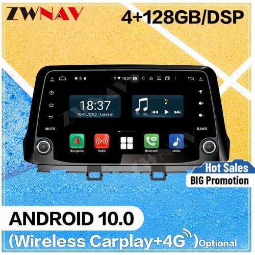 128GB Carplay Android 10.0 screen Car DVD Player for Hyundai KONA 2017 2018 2019 WiFi GPS Navi Auto Radio Audio Stereo Head unit