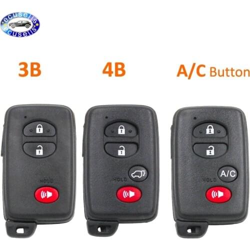 2+1 Button 3+1 Button 4 Button Replacement Smart Remote Key Shell Case Fob for Toyota 4Runner Land cruiser Prius