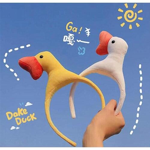 Duck Headband Cartoon Cute Headband Duckling Girl Headdress Headband Hair Accessories for Women Headwear