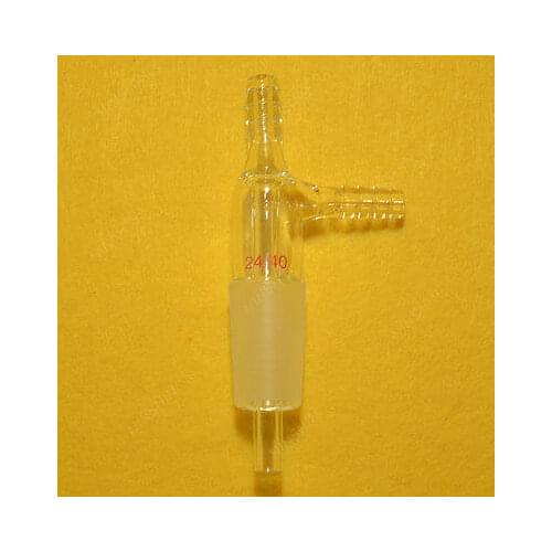 24/40,Gas Inlet Adapter with Both Hose Connection,Lab Glassware