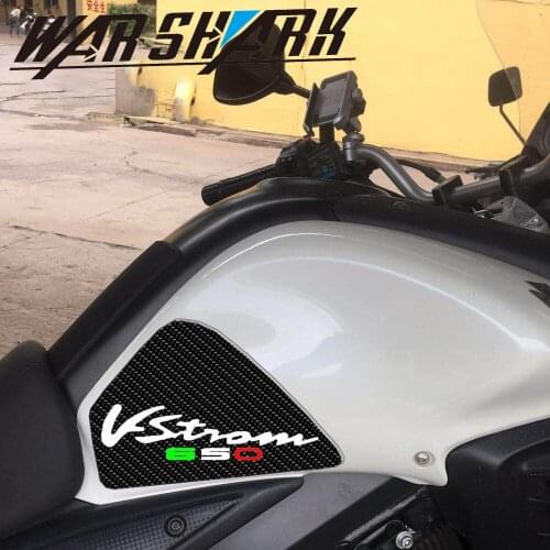 3D Motorcycle Anti slip Tank Pad Sticker Pad Side Gas Knee Grip Protector For SUZUKI V-Strom650 DL650 V-Strom 650 DL 650 VStrom