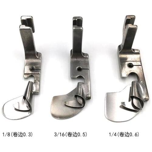 Sewing machine accessories Curved crimping presser Imported all-steel hem crimping device Silk chiffon skirt curling puller