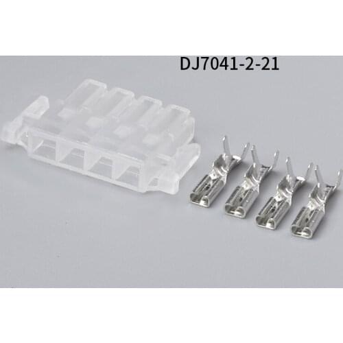 Free shipping 100pcs DJ7041-2-21 4Pin 2mm AMP Car Electrical Wire Connectors