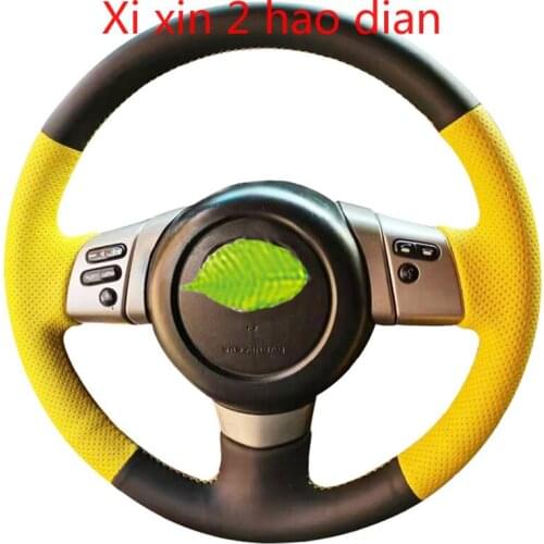 For Toyota FJ Cruiser DIY customized special leather suede car steering wheel cover