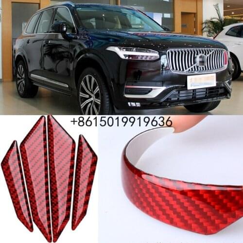 For Volvo xc90 xc60 xc70 v40 s40 Car Side Door Edge Guard Bumper Trim Protector 4pcs PVC carbon fiber Stickers